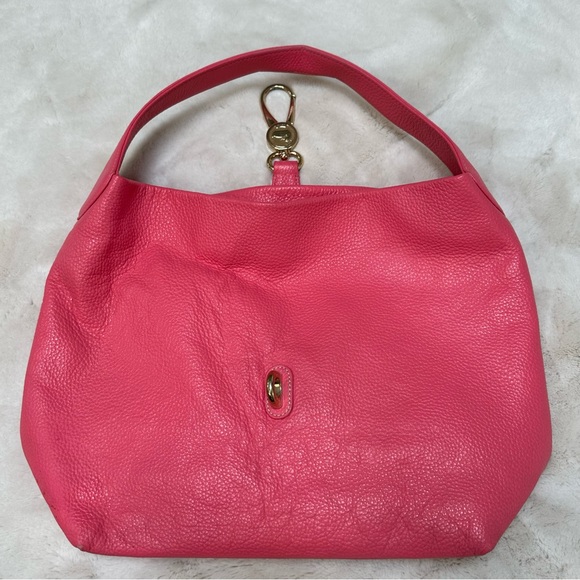 DOONEY & BOURKE Pebble Grain Logo Lock Shoulder Bag Pink - Picture 15 of 16